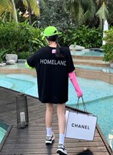 春季新款拼肩袖美T，其它，菲库feiku