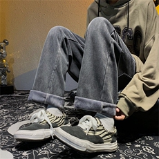 保暖牛仔裤男款冬季加绒加厚潮牌男裤子A080-9291-常规P35加绒P45，男装牛仔裤，电商A080