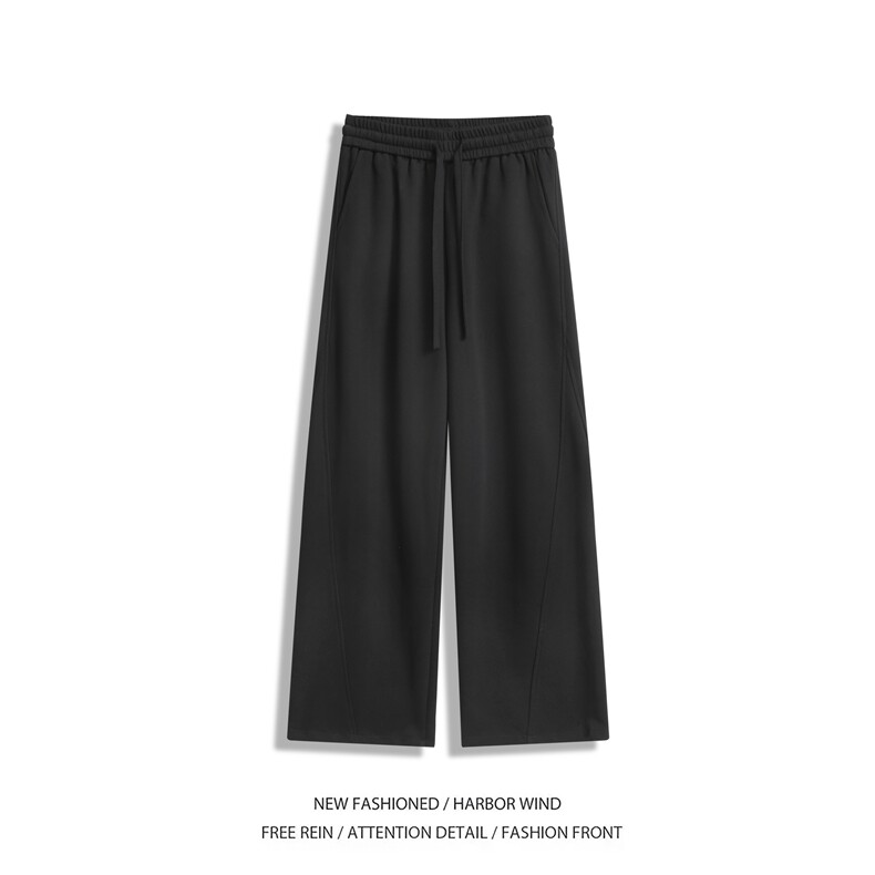 抖音品质秋季新款美式运动宽松休闲卫裤B315-K25690-特P24控48,男装休闲裤,电商B315