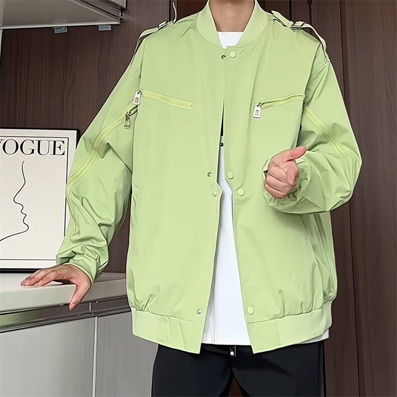 JK8115/P75秋装棒球服防水外套男美式潮牌男装宽松飞行员夹克,男装夹克,电商A141
