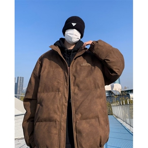 新款棉衣男冬季棉袄外套做旧复古麂皮绒M9052P98