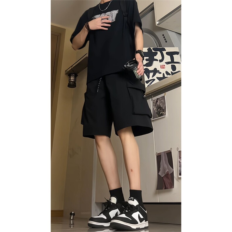 主推工装短裤情侣宽松户外防水速干五分裤K836特P35控55,男装牛仔裤,电商A309