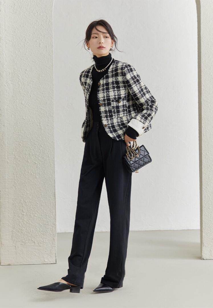 2021秋冬小香风羊毛外套，其它，贻思茗