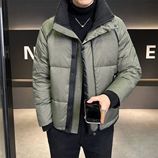 2024新款男士羽绒服立领拼色冬装外套50绒B240-YR26-P225，男装羽绒服，电商B240