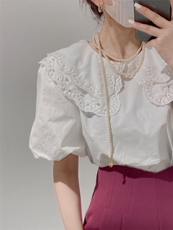 娃娃领小衫，其它，驿谷