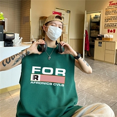 华夫格背心直播高品质重磅220克FOR印花HB7124-P25控38，男装背心/马甲，星座508（原C305）