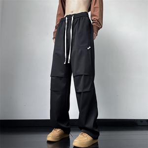 高品质秋冬男休闲裤抽绳长带装饰抽绳束脚长裤H086 P40图片
