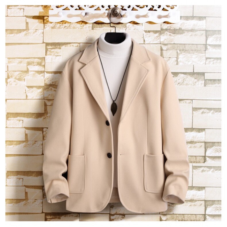 N6169/P95加棉P105冬季新开叉呢料毛呢西服男宽松外套上衣呢大衣,男装毛呢大衣,电商A141