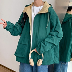 夹克男秋季新款连帽机能外套潮牌ins宽松冲锋衣JK063-P58，男装夹克，星座308B-2