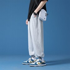 休闲裤男士夏季韩版潮流束脚卫裤潮牌宽松长裤子A161-2-K366-P45，男装休闲裤，电商A161-2
