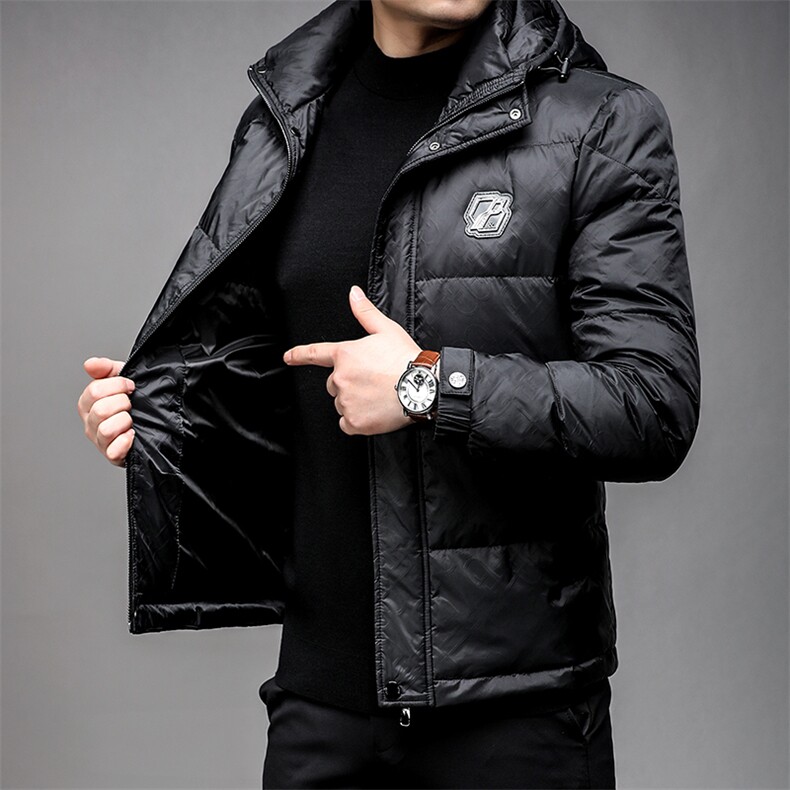 羽绒服冬季男装90%白鸭绒羽绒服立领加厚时尚青年外套HP8807-P320,男装羽绒服,星座1105-3