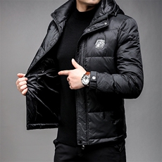 羽绒服冬季男装90%白鸭绒羽绒服立领加厚时尚青年外套HP8807-P320，男装羽绒服，星座1105-3