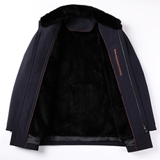 BB6557秋冬2023年男士新款夹克兔毛内胆大衣保暖派克服P792，男装皮衣，电商B360