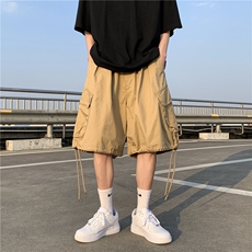 大口袋工装短裤日系五分裤情侣男女款宽松休闲裤2023新款-DK9011，男装休闲裤，星座601-2