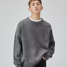 纯色毛衣慵懒风宽松套头针织衫日系潮流ins百搭外套6204-P42网图，男装针织衫/毛衣，电商B245