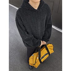 YK86122-P70聚酯纤维78.3%锦纶21.7%秋季新款港风针织卫衣，男装卫衣，电商A086-1