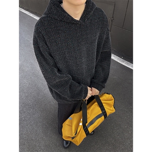 YK86122-P70 聚酯纤维78.3%锦纶21.7% 秋季新款港风针织卫衣图片