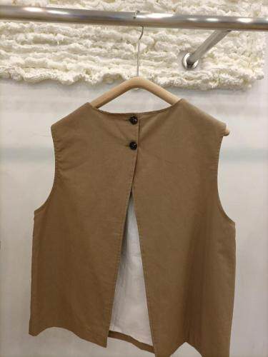 春装新款后开叉马甲，女装马夹，ENGE