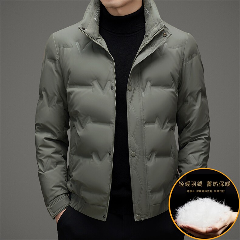男羽绒服冬季新款立领休闲保暖短款加厚羽绒韩版潮服外套男装,男装羽绒服,钱塘6003（原4033）