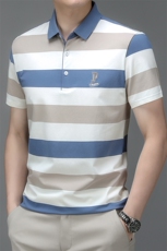 夏季polo衫短袖中年时尚商务休闲翻领半袖宽松男士上衣HMQ335-P63，男装Polo衫，星座1105-3
