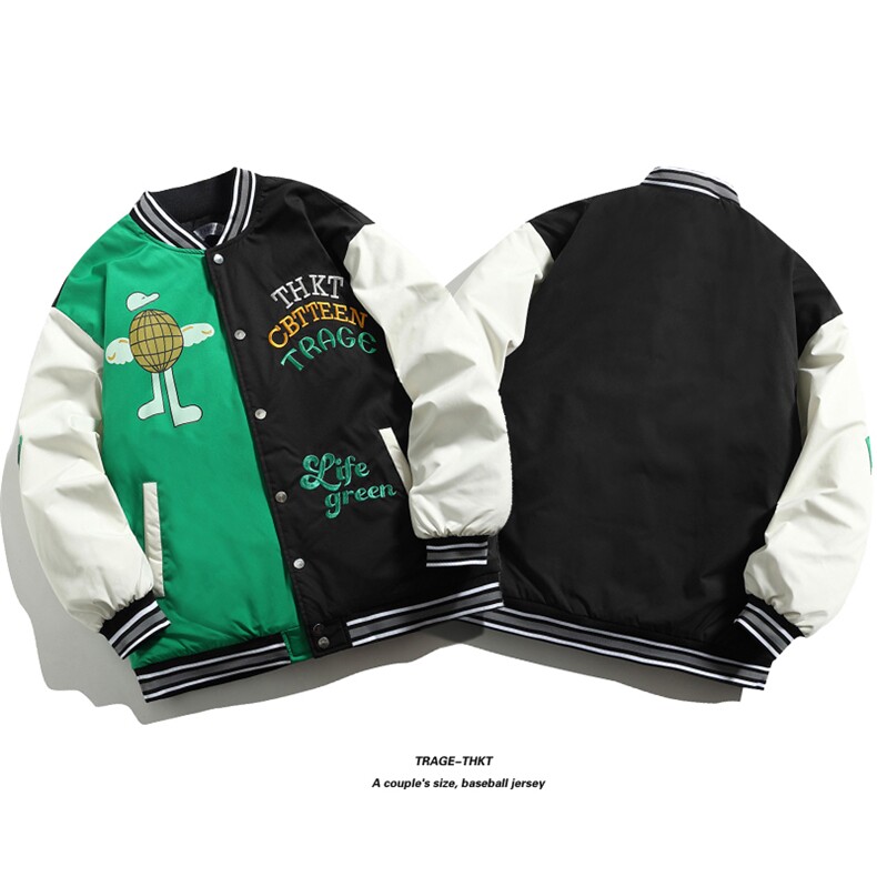 拼接刺绣棒球服夹克棉衣男2025新款棉服女棉袄外套3313-P90控138,男装夹克,星座207