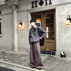 JY368-P61美式复古cleanfit连帽毛衣开衫外套男款网图，男装针织衫/毛衣，星座1501-3