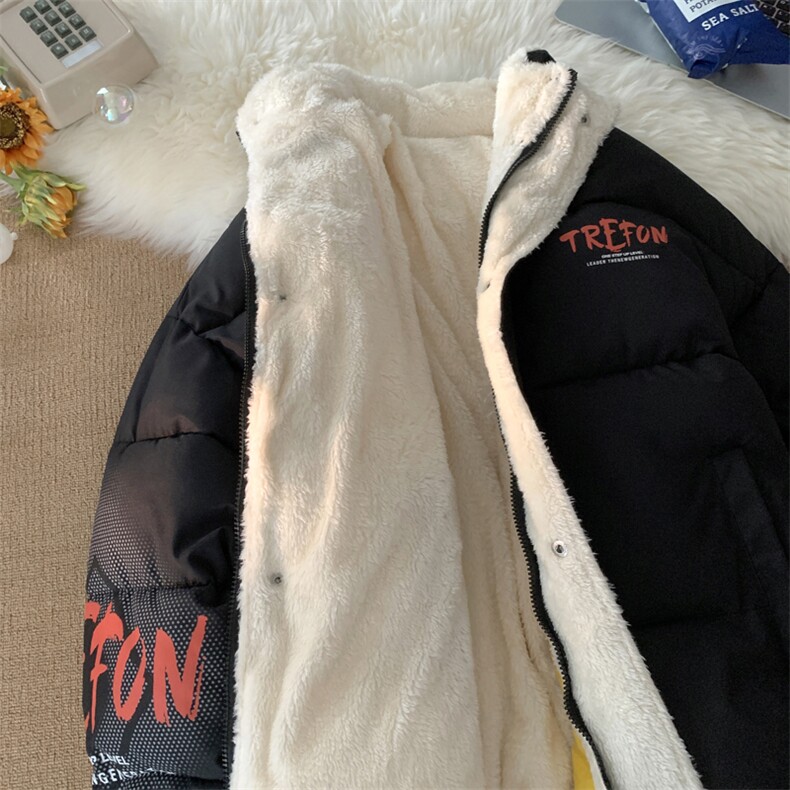 新款棉衣女加绒立领印花棉服外套面包服棉袄3350-P80控118,男装棉衣,星座207