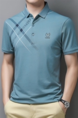 冰丝短袖男士中老年爸爸夏装免烫T恤夏季薄款中年商务休闲衣服，男装T恤，电商B212（原钱塘6029）