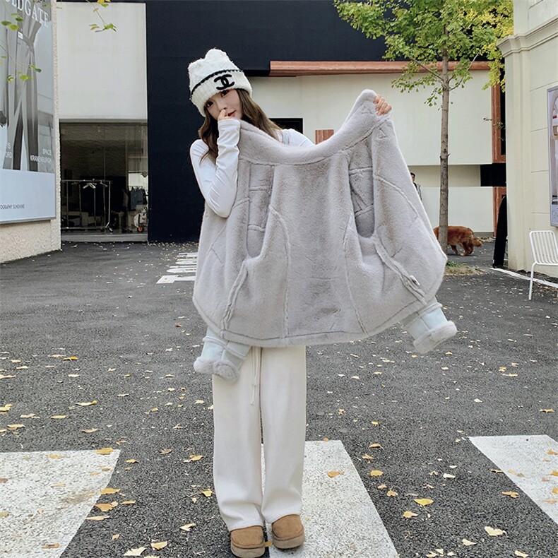 151带包包小个子皮毛一体2C232-151-P185-K268,女装短外套,2C232