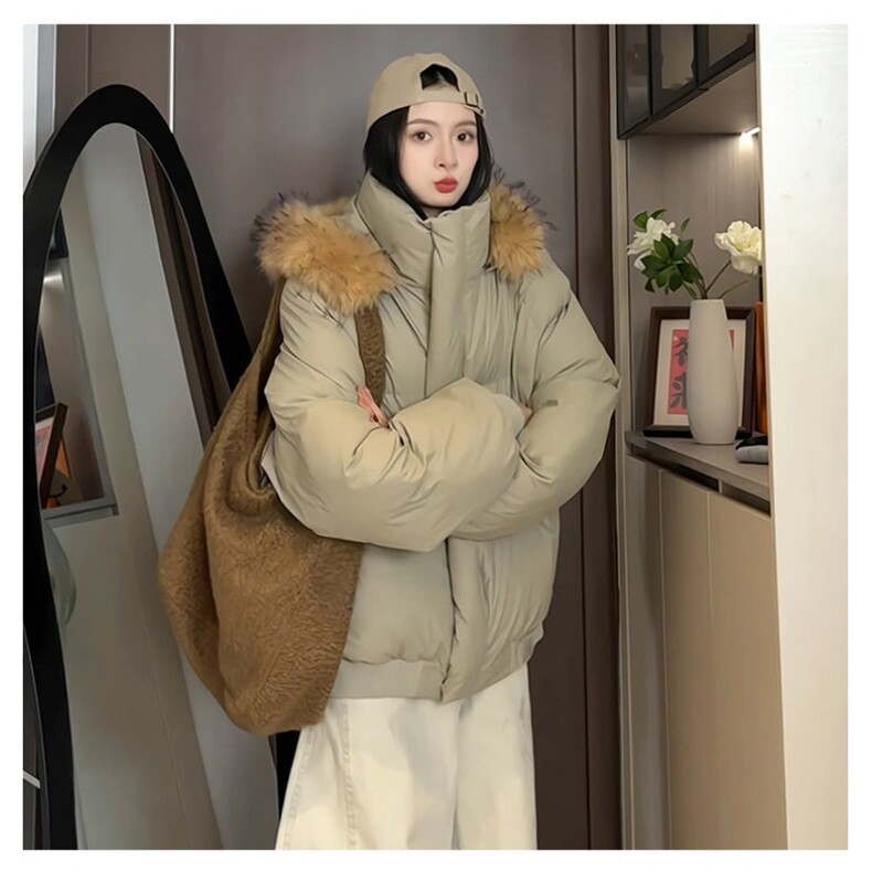 现货加厚保暖可拆卸毛领棉衣男女冬季外套情侣棉服MY88/P110,男装棉衣,星座205-3