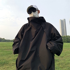 美式户外机能工装夹克山系连帽宽松速干外套冲锋衣男潮CF345-P60，男装夹克，星座1008