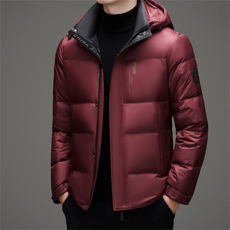 新标90绒中青年羽绒服外套男士可脱卸帽休闲面包服羽绒服,男装羽绒服,钱塘723