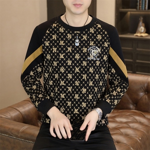 秋季男士休闲时尚圆领套头针织卫衣打底衫L6008--P45图片