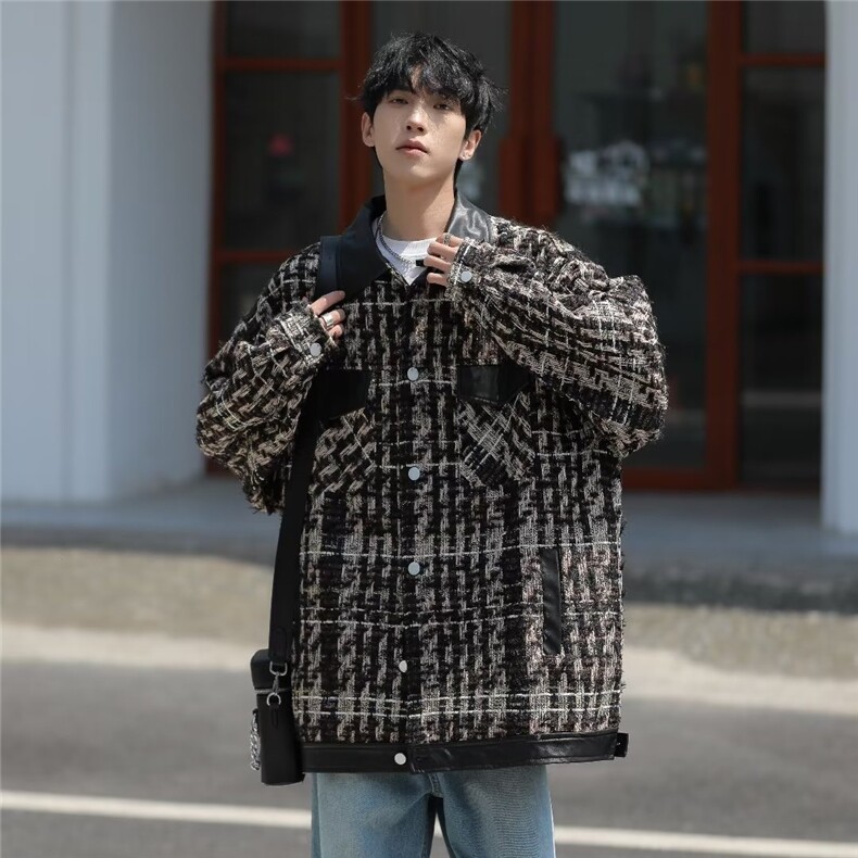 秋季青春流行男夹克文艺潮外套W9234P75,男装夹克,星座1116-2