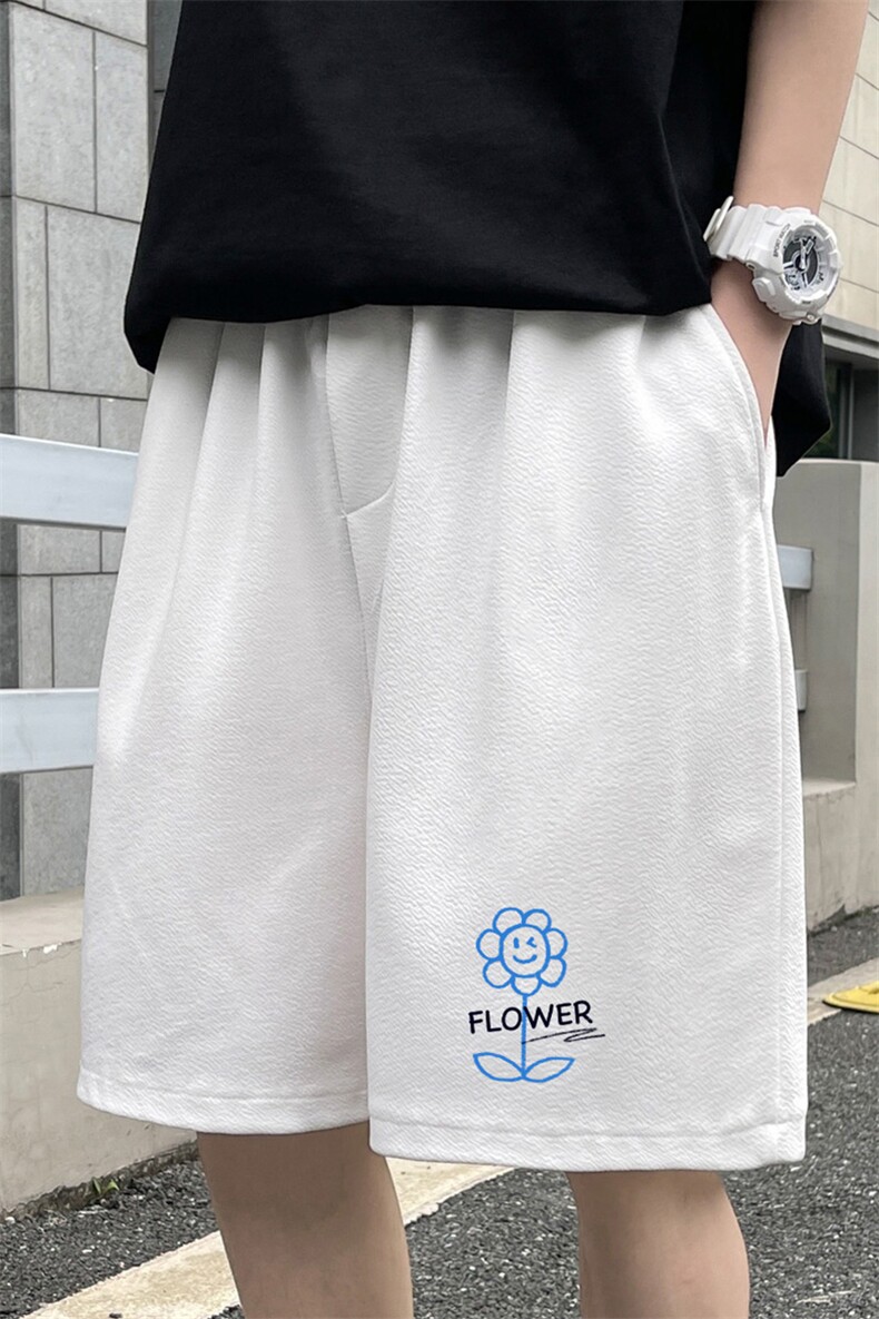 冰丝短裤男士大码宽松休闲五分裤男运动中裤MK37274-P15,男装休闲裤,电商A040