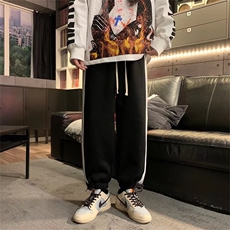 男春季休闲裤魔术贴束脚休闲撞色拼接卫裤K063P32，男装休闲裤，星座1116-2