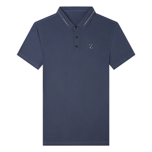 夏季新款男士翻领短袖t恤中年有领男装上衣服休闲POLO衫图片