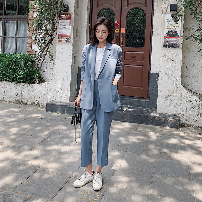 洋气个性减龄舒适简约潮流百搭简大方纯色通勤,女装西装,艾艾淮淮
