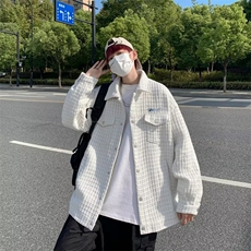 1506/QW10180/P59美式复古绗棉底特律夹克外套潮牌秋冬情侣上衣，男装夹克，星座1506