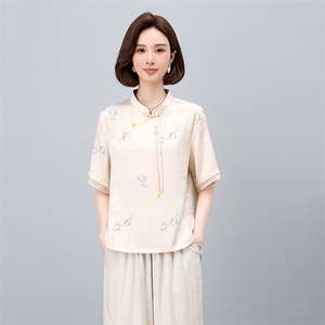 新中式轻国风裙女2024年夏季新款高级感气质女装连衣裙图片
