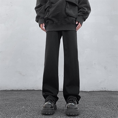 春季高街直筒裤男女美式cleanfit显瘦休闲微喇长裤子61338-p43，男装牛仔裤，星座1008