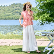 2026年夏季新中式碎花套装，女装套装/套裙，贵人树