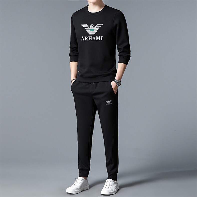 S3057-2钱塘2020-2中青年男士春旗薄款时尚休闲简约长袖卫衣P137,男装休闲套装,钱塘207-2