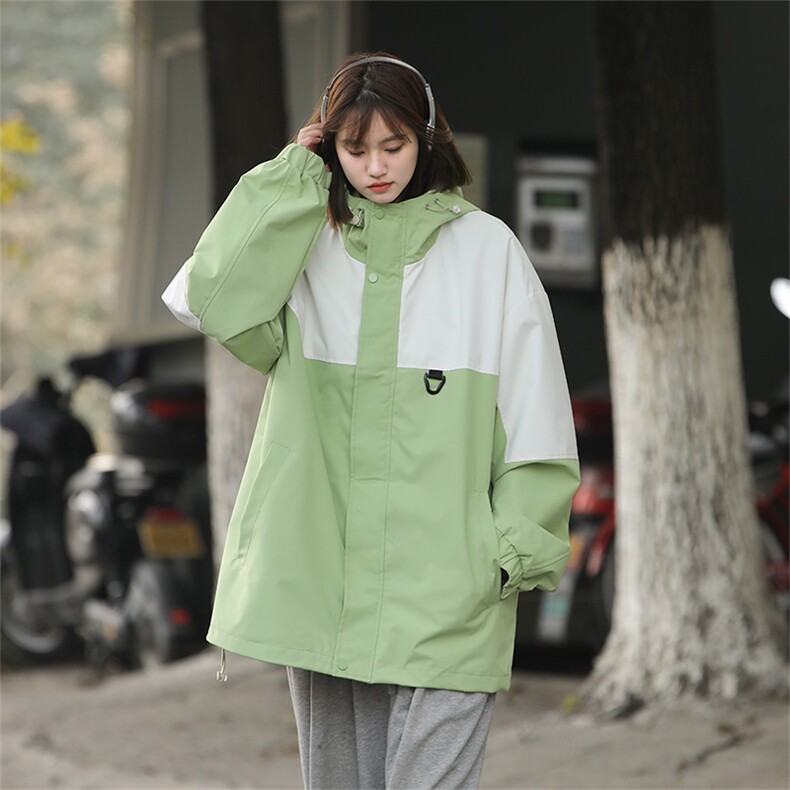 Cityboy情侣 时尚连帽冲锋衣外套夹克 团体班服图片