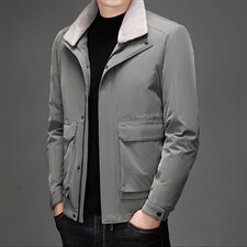 羊毛毛领羽绒服男冬季中年男士冬装休闲外套上衣BJY08227-P245,男装羽绒服,电商B212（原钱塘6029）