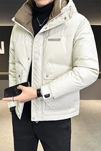 羽绒服男冬季2025新款短款加厚保暖连帽外套 A313-6113-P175图片