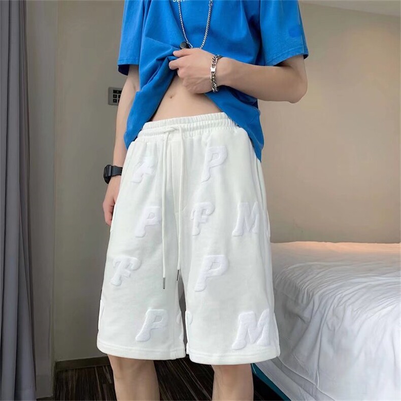 美式高街字母篮球运动五分裤男女夏季ins港风短裤DK6008P30图片
