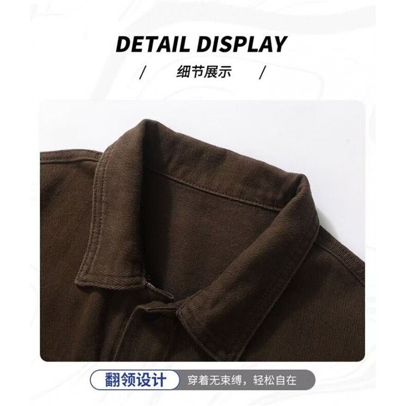 1506/QAC80050/P65清仓捡漏牛仔外套男秋季日系夹克休闲上衣服,男装工装外套,星座1506