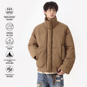 现货立领棉衣男士美式加厚外套潮牌工装棉服M0817-P83图片