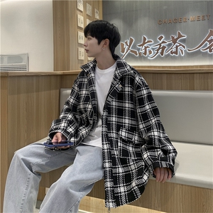 2023新款春秋季夹克男港风宽松潮流男百搭上衣外套JK06578-P68图片